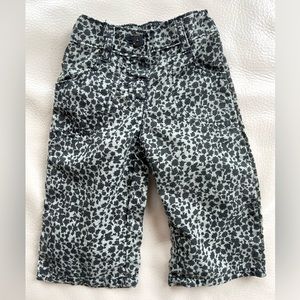 6/$20💥Butterfly Floral Linen-Feel Lightweight Baby Girl Pull-On Pants, Cotton